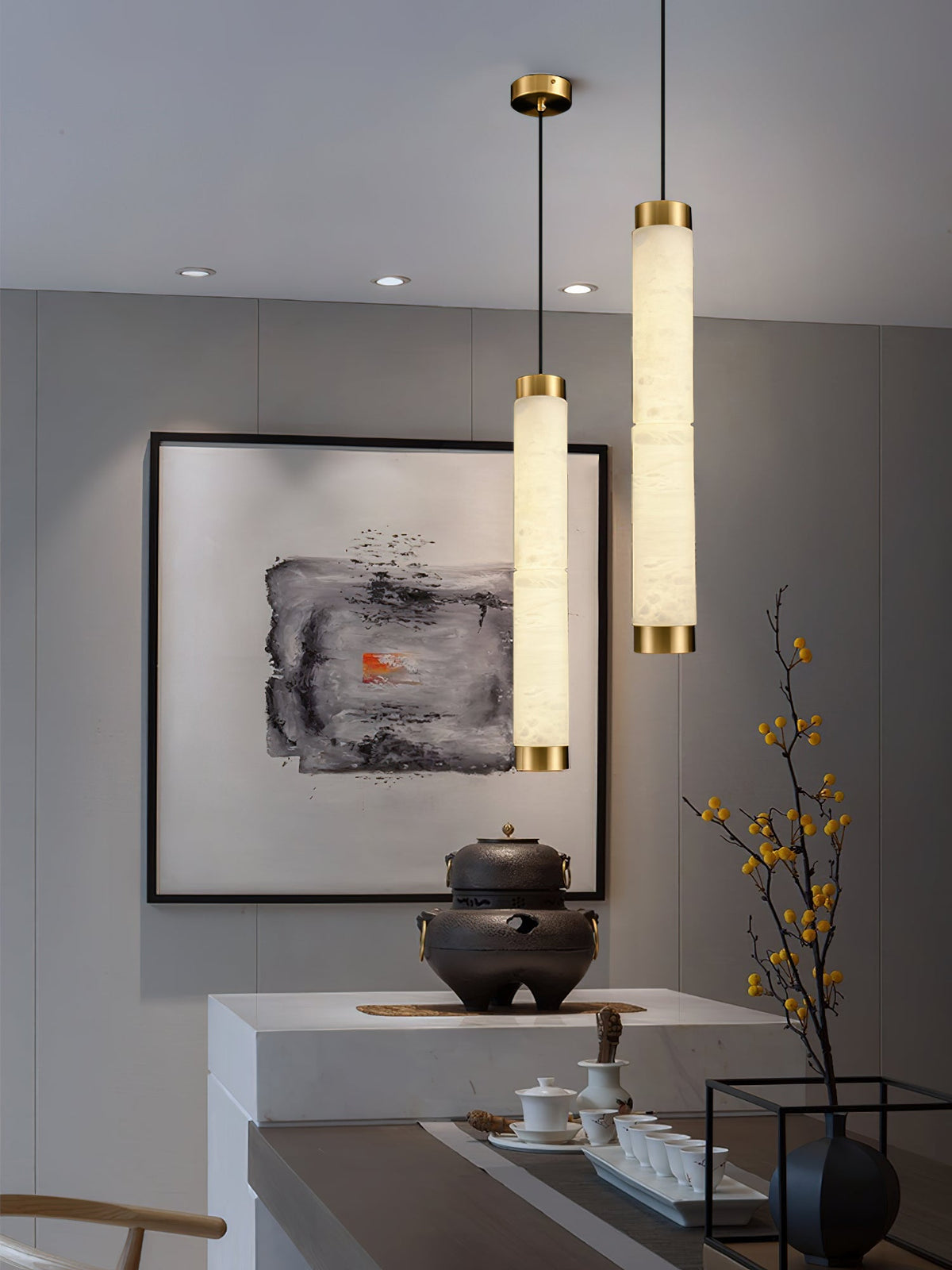 Alabaster Strip Pendant Light - view 10