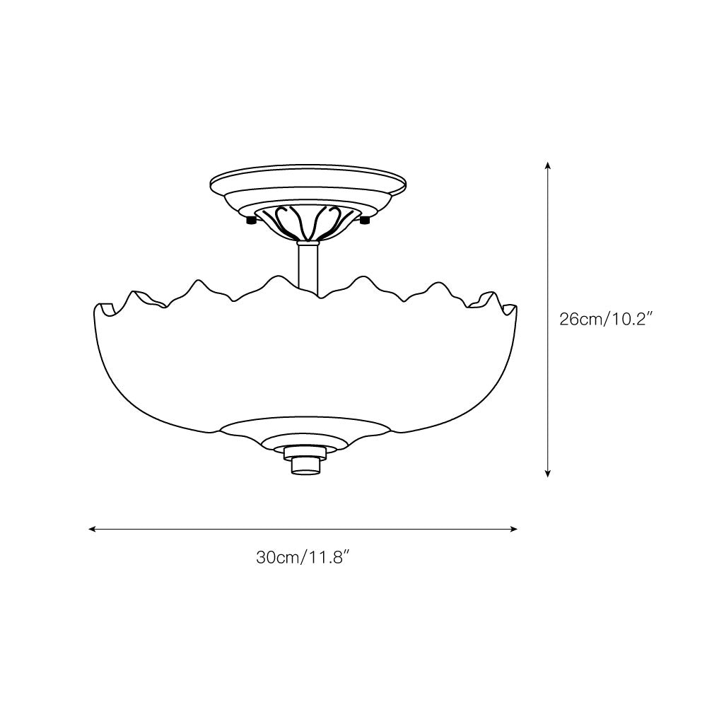 Alaina Glass Ceiling Lamp