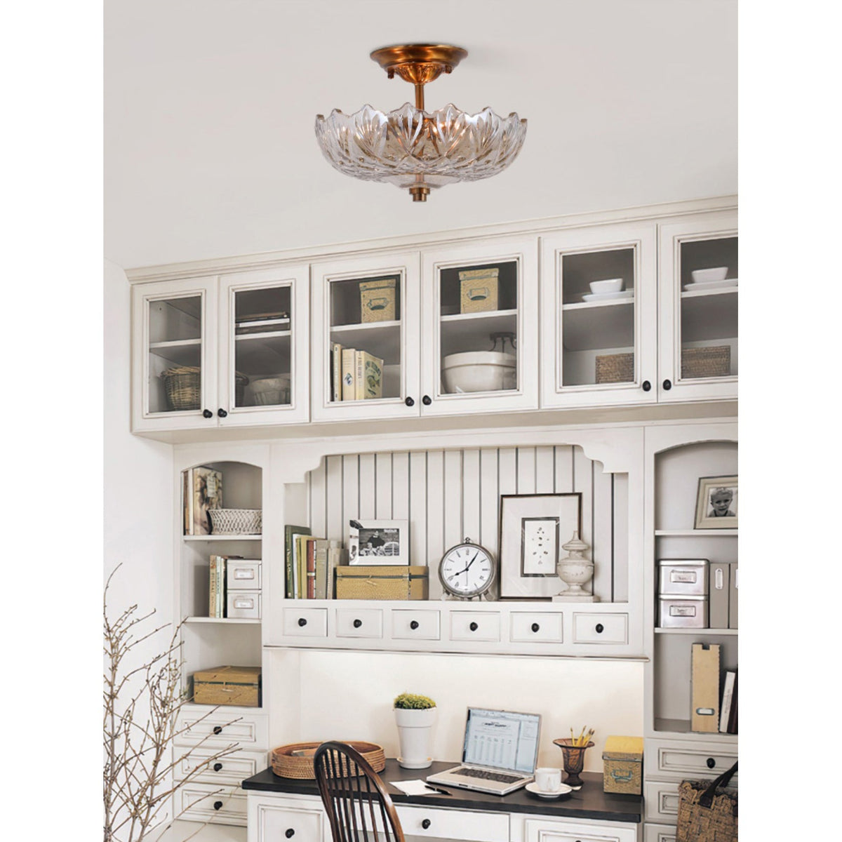Alaina Glass Ceiling Lamp