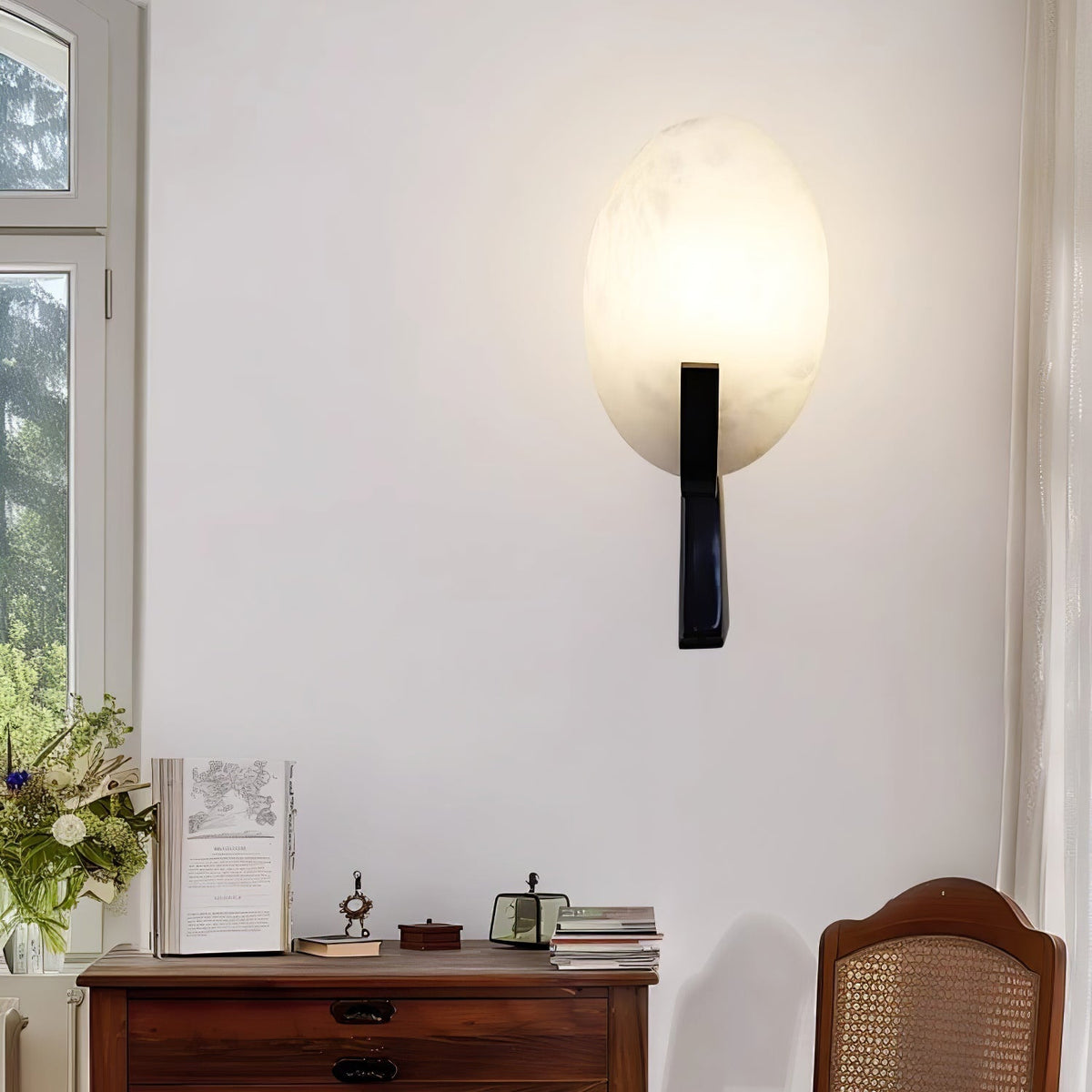 Alice Alabaster Plug-in Wall Lamp - view 31