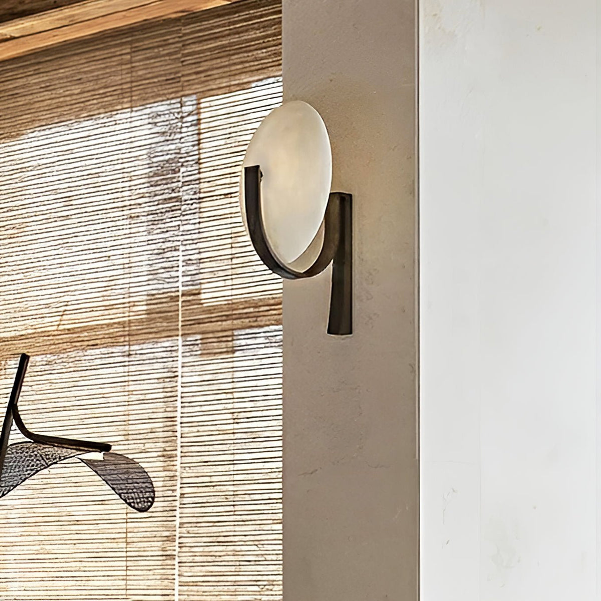 Alice Alabaster Plug-in Wall Lamp - view 6