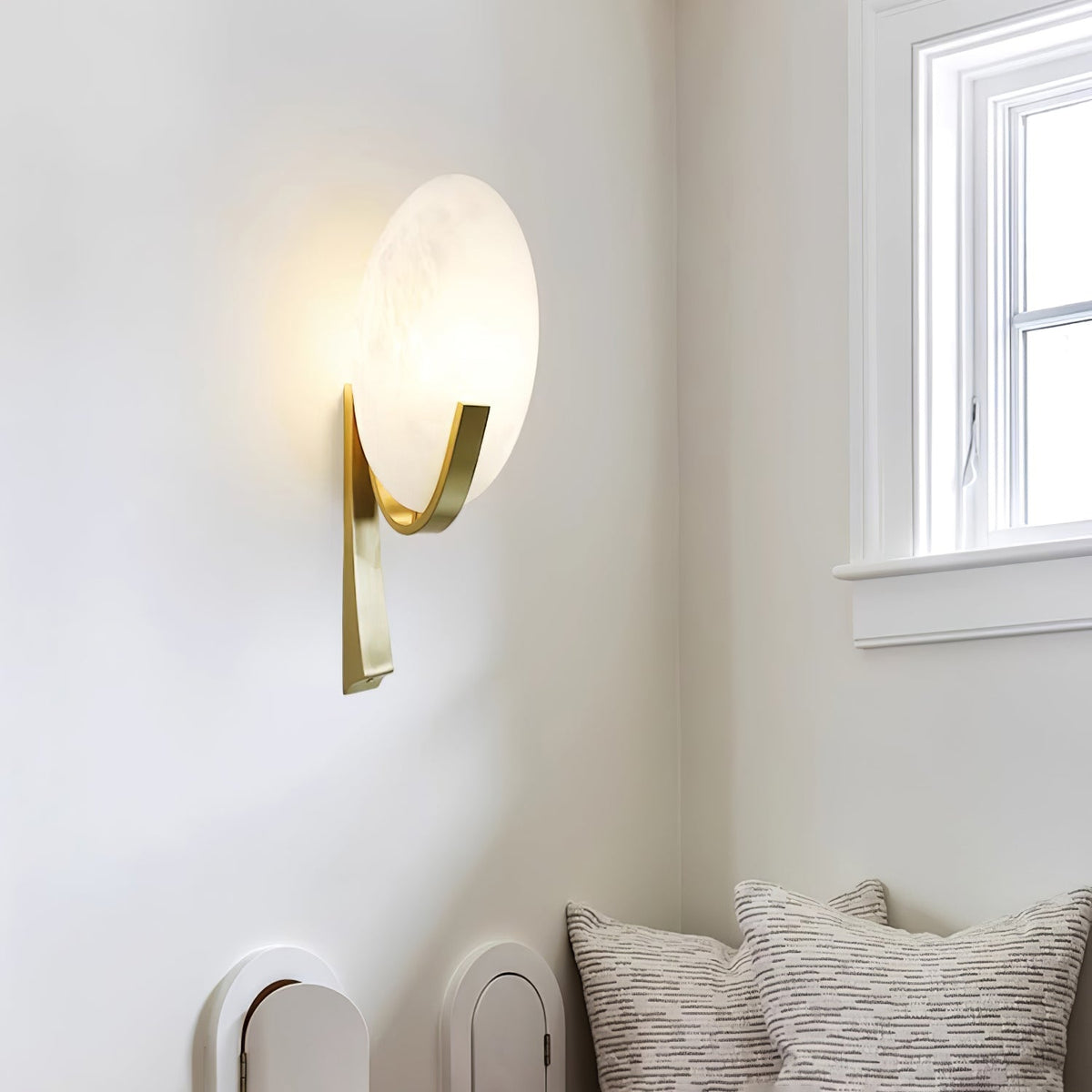 Alice Alabaster Plug-in Wall Lamp - view 24