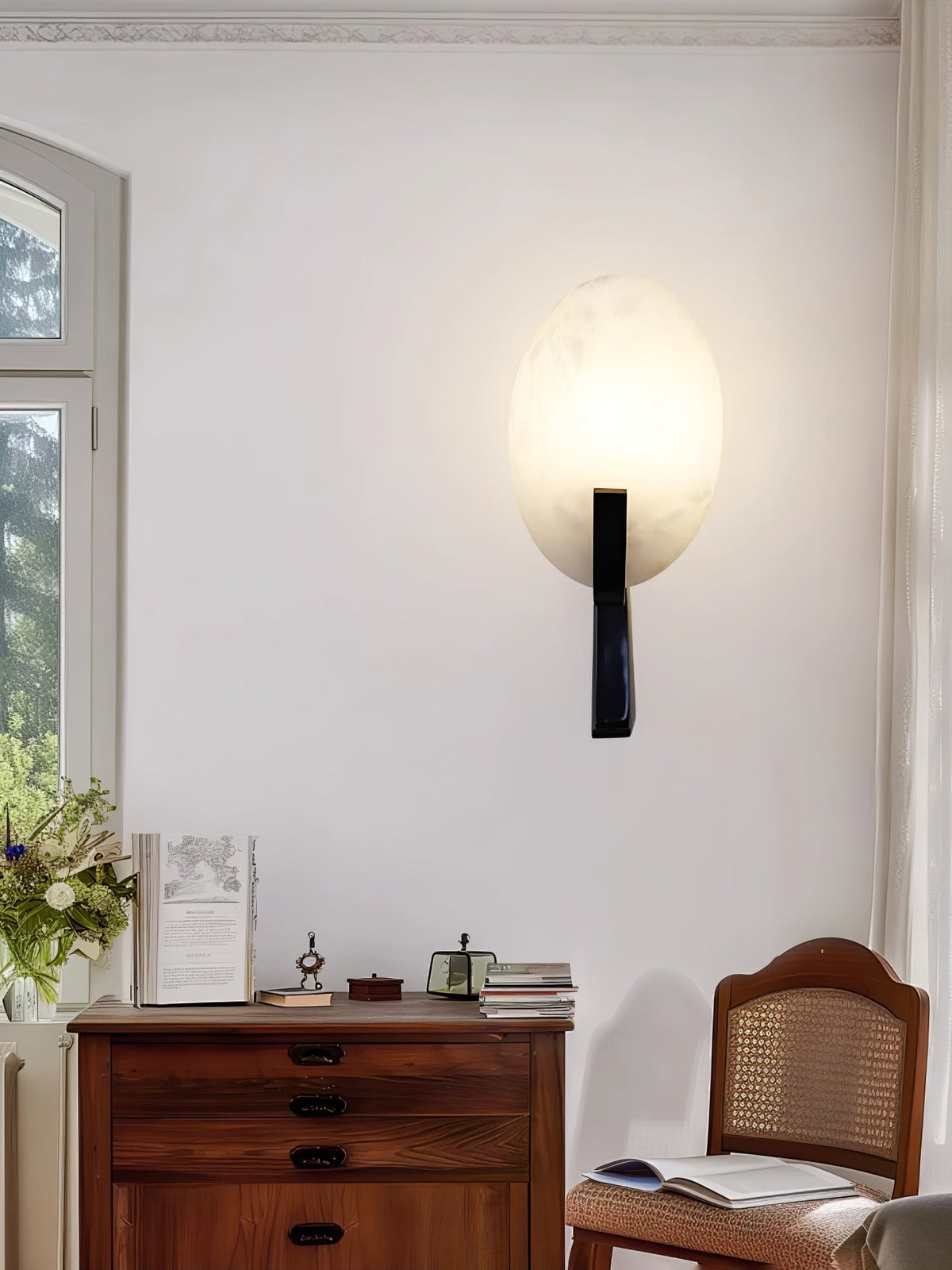 Alice Alabaster Plug-in Wall Lamp - view 23
