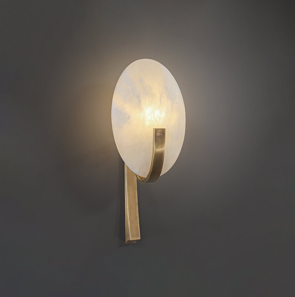 Alice Alabaster Plug-in Wall Lamp - view 8