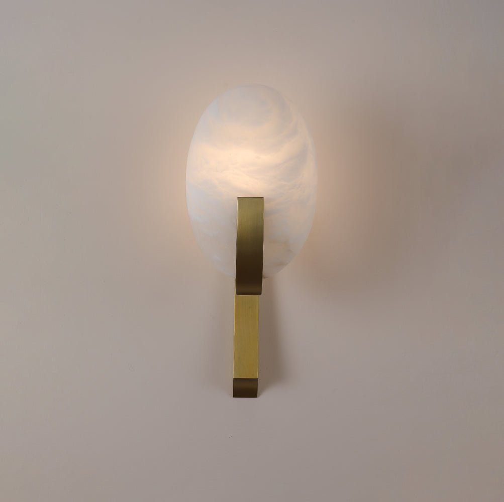 Alice Alabaster Plug-in Wall Lamp - view 9