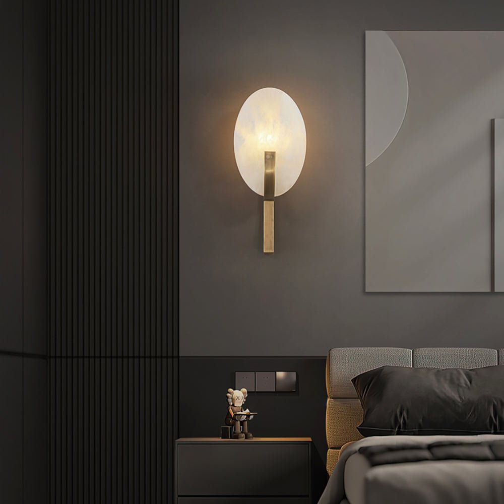 Alice Alabaster Plug-in Wall Lamp - view 10