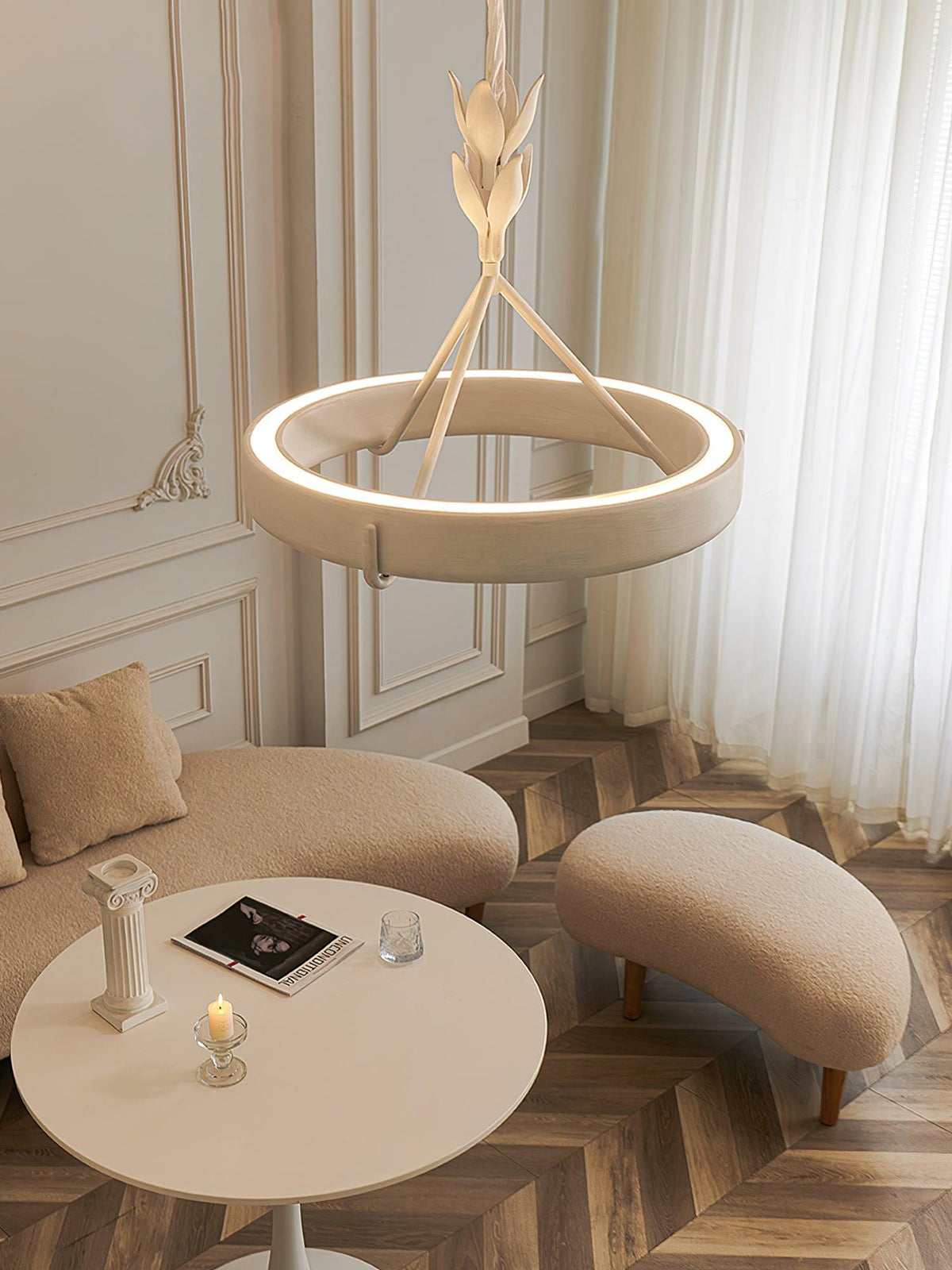 Tinsley Plaster Chandelier - view 4