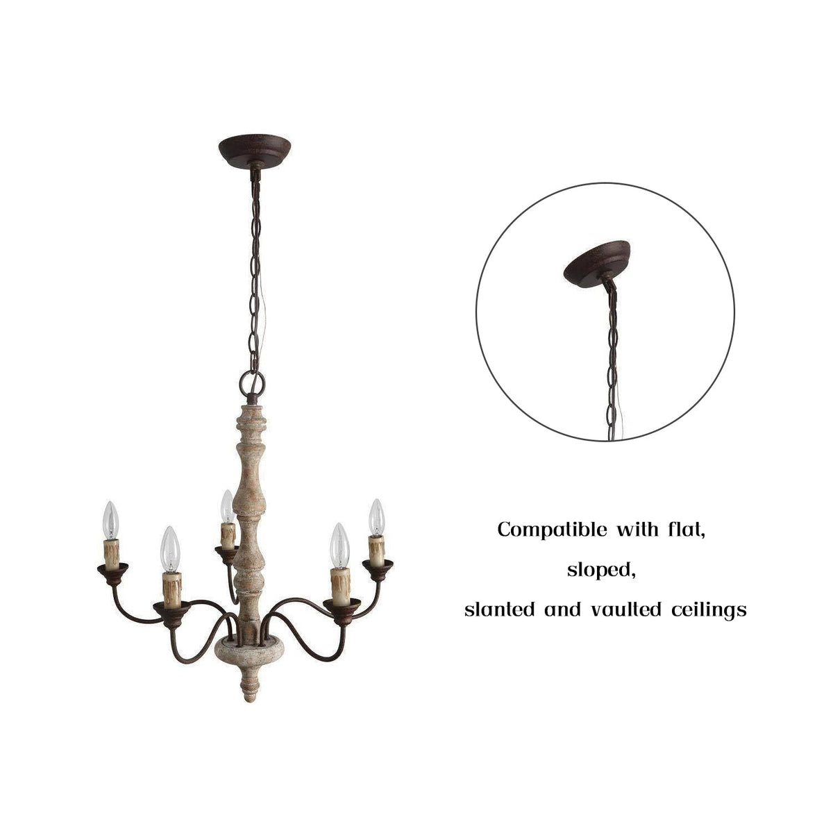 Andromeda 5-Light Chandelier - view 24