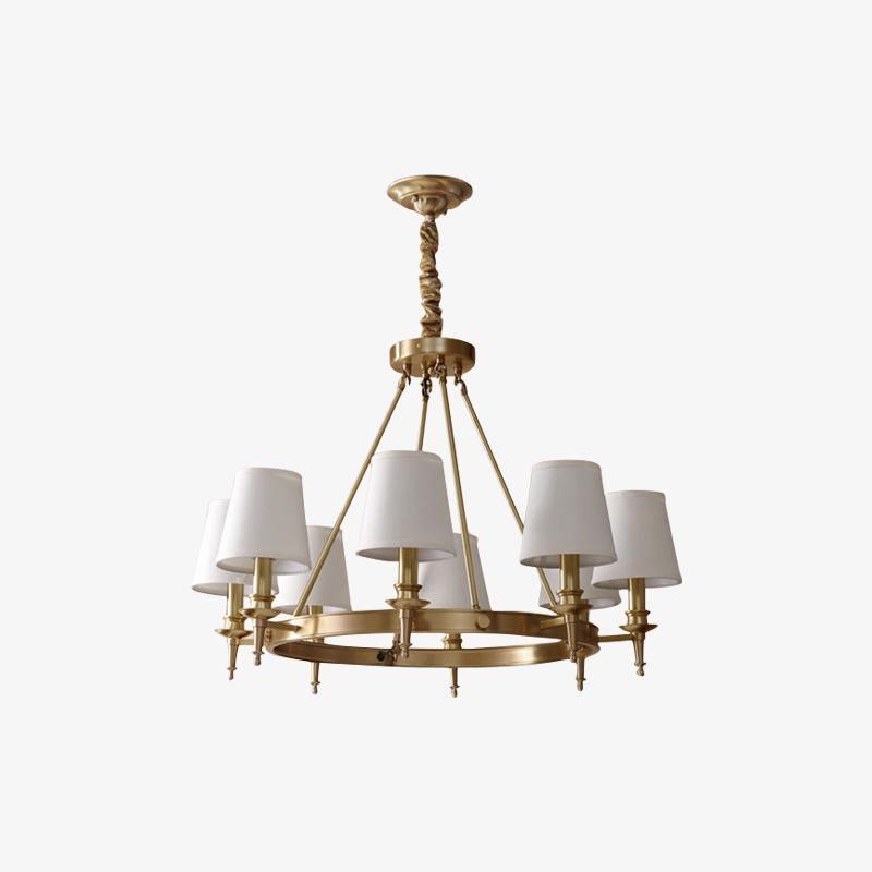 Antique Brass Chandelier - view 19