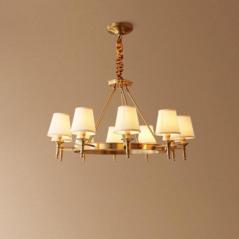 Antique Brass Chandelier - view 22