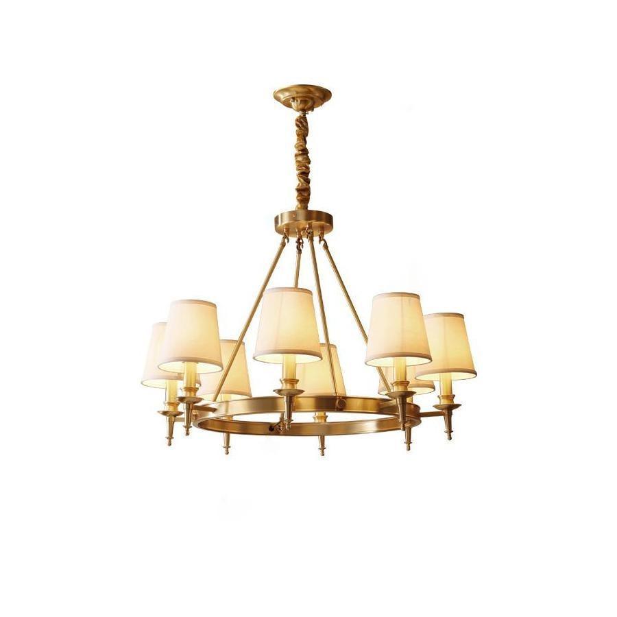 Antique Brass Chandelier - view 20