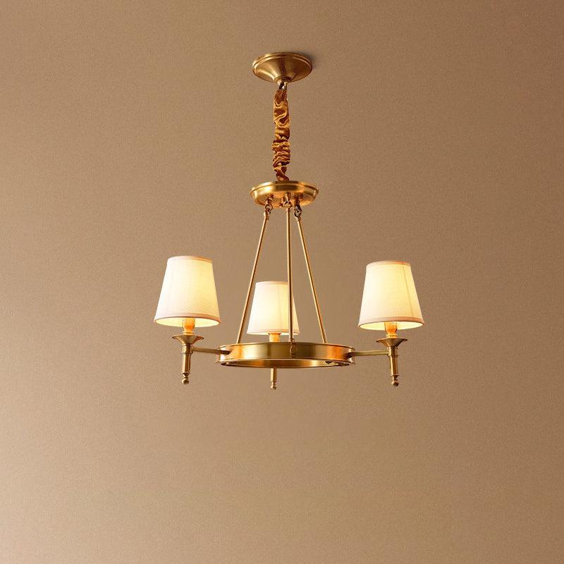 Antique Brass Chandelier - view 11