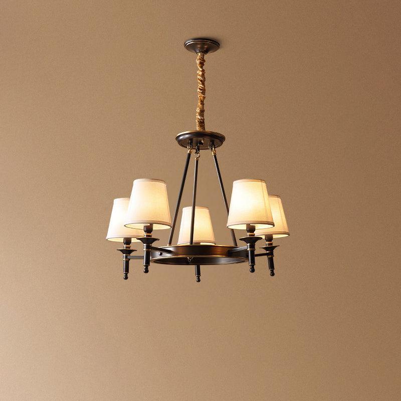 Antique Brass Chandelier - view 12