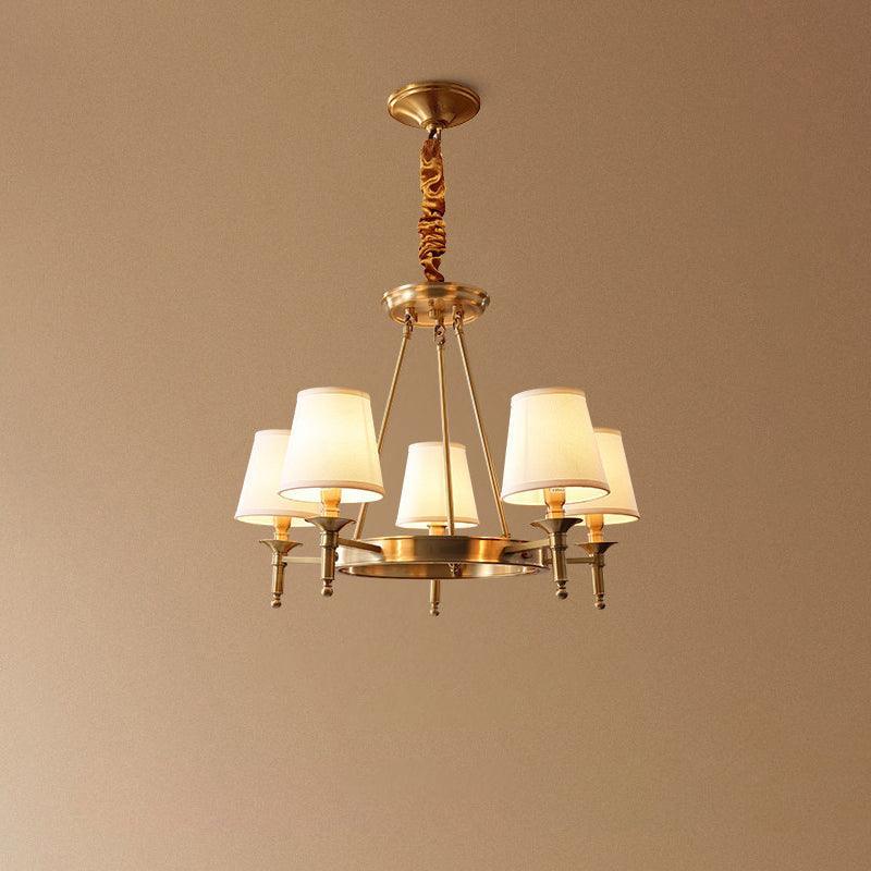 Antique Brass Chandelier - view 13