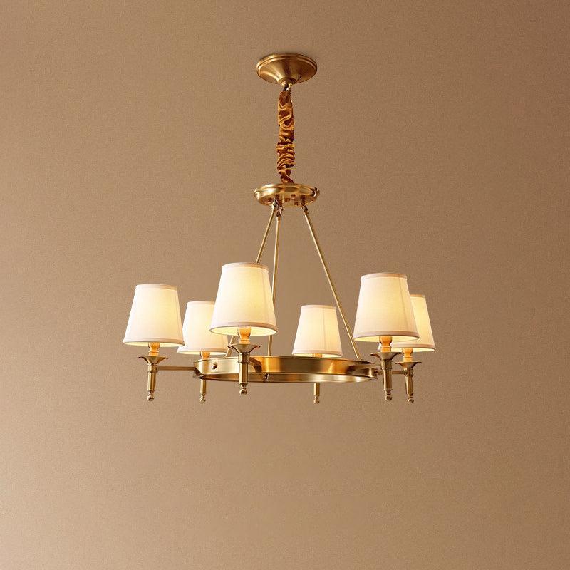 Antique Brass Chandelier - view 15