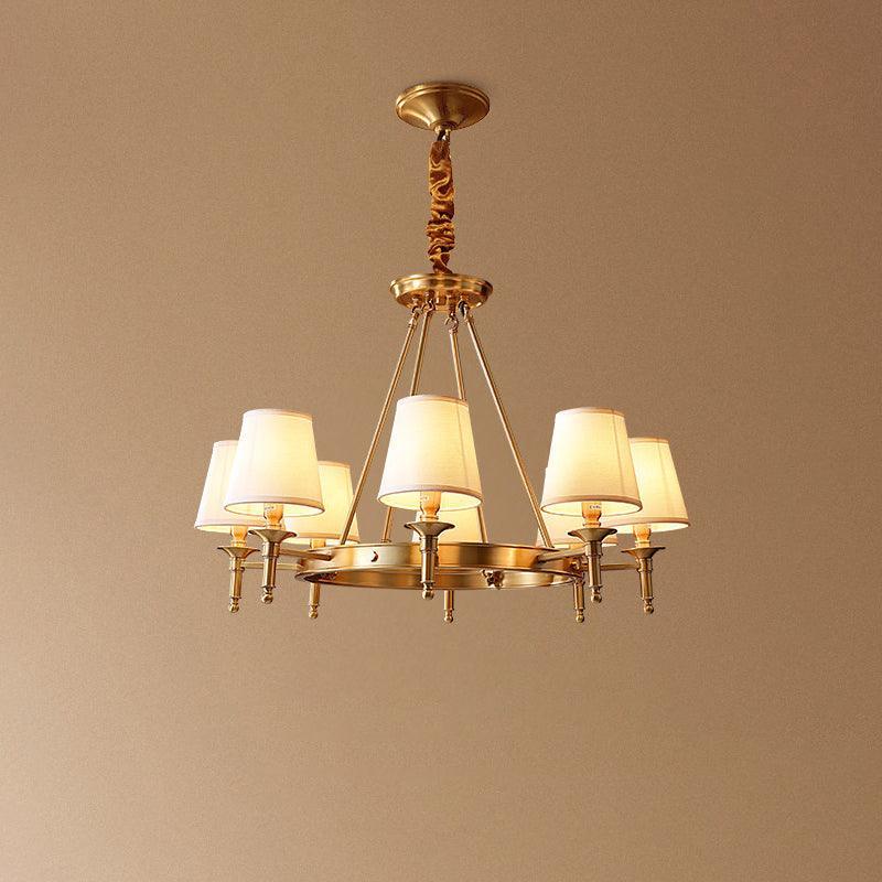 Antique Brass Chandelier - view 17