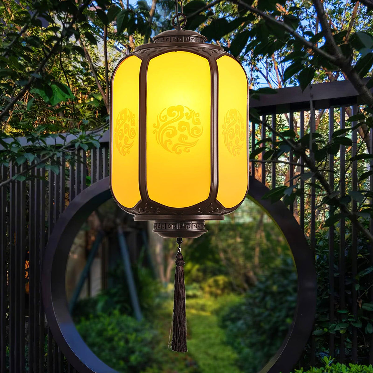 Antique Lantern Outdoor Pendant Light - view 3