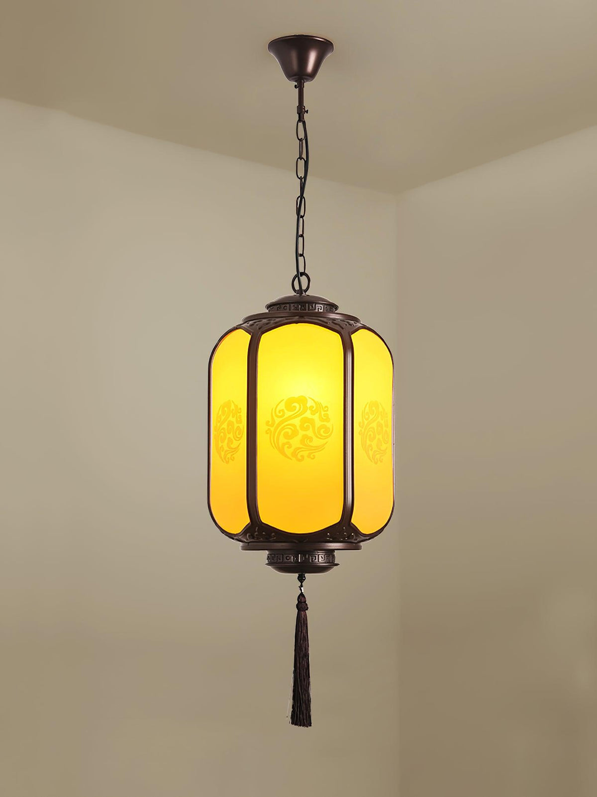 Antique Lantern Outdoor Pendant Light - view 9