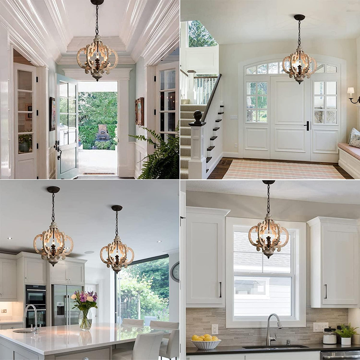 Antique White Style Chandelier - view 15