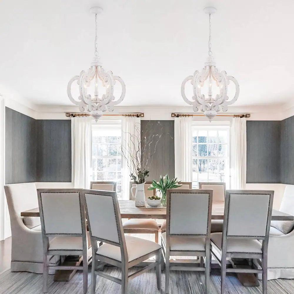 Antique White Style Chandelier - view 16