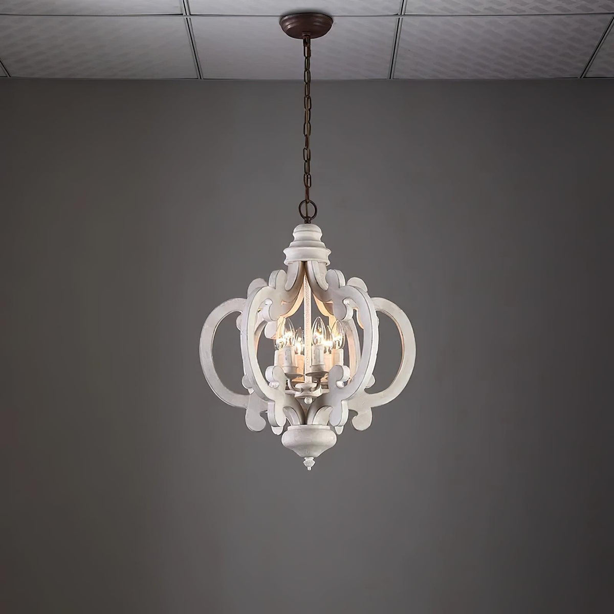 Antique White Style Chandelier - view 28