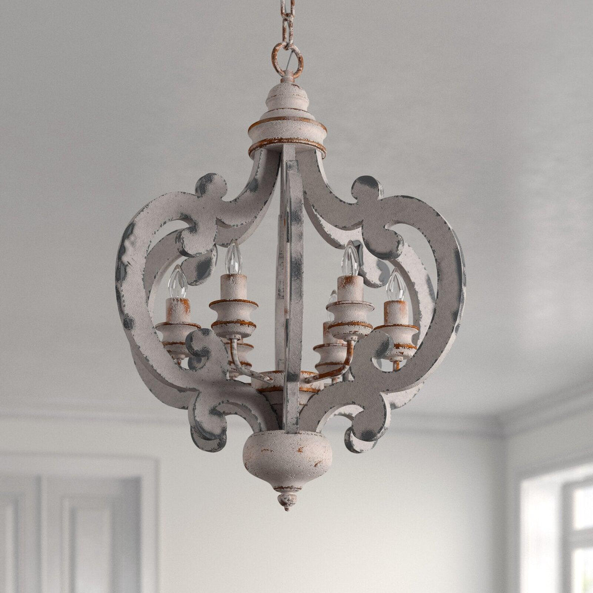 Antique White Style Chandelier - view 31