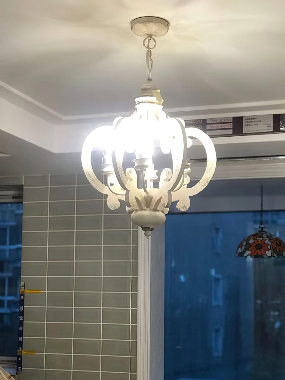 Antique White Style Chandelier - view 38