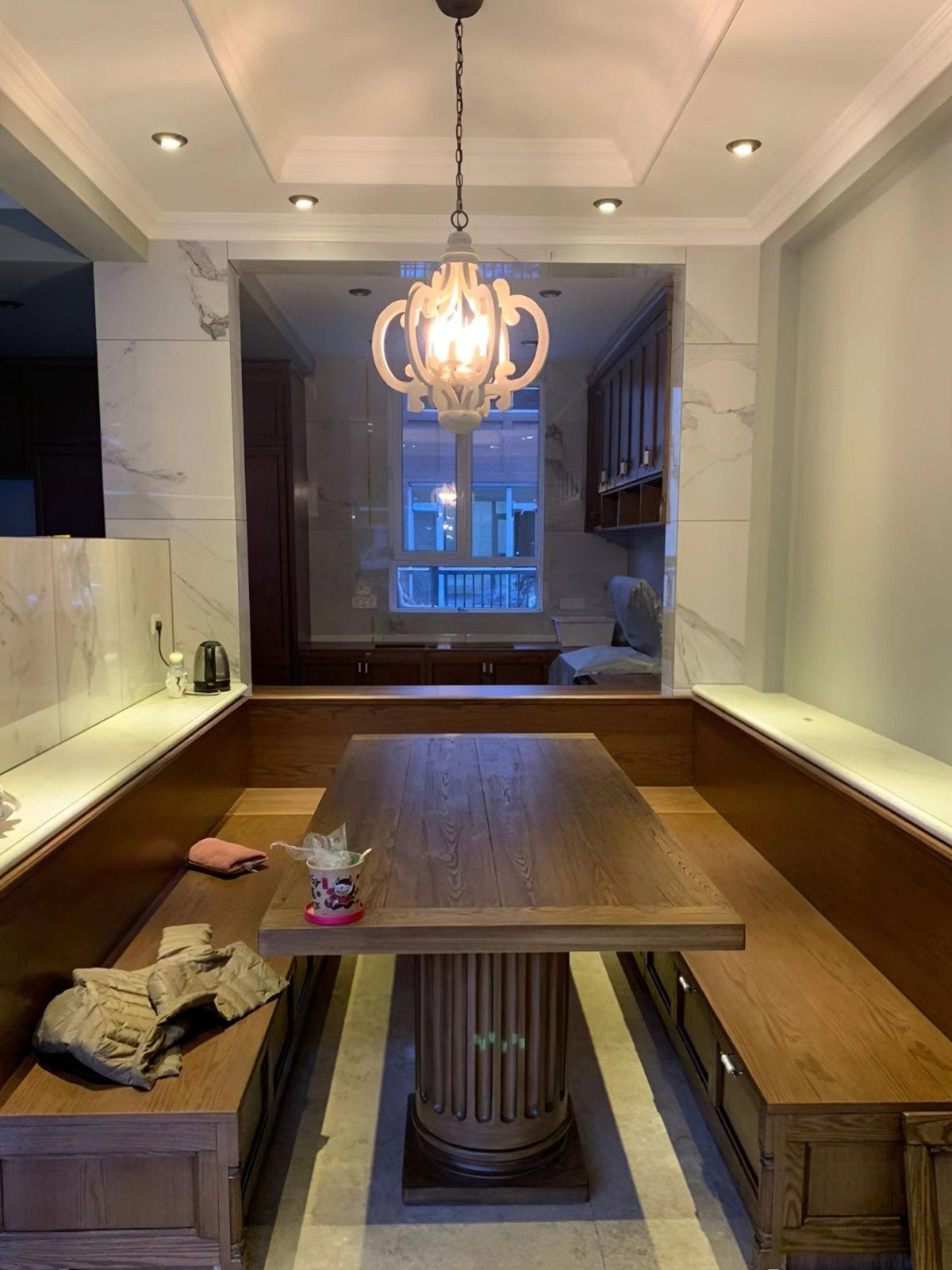 Antique White Style Chandelier - view 40