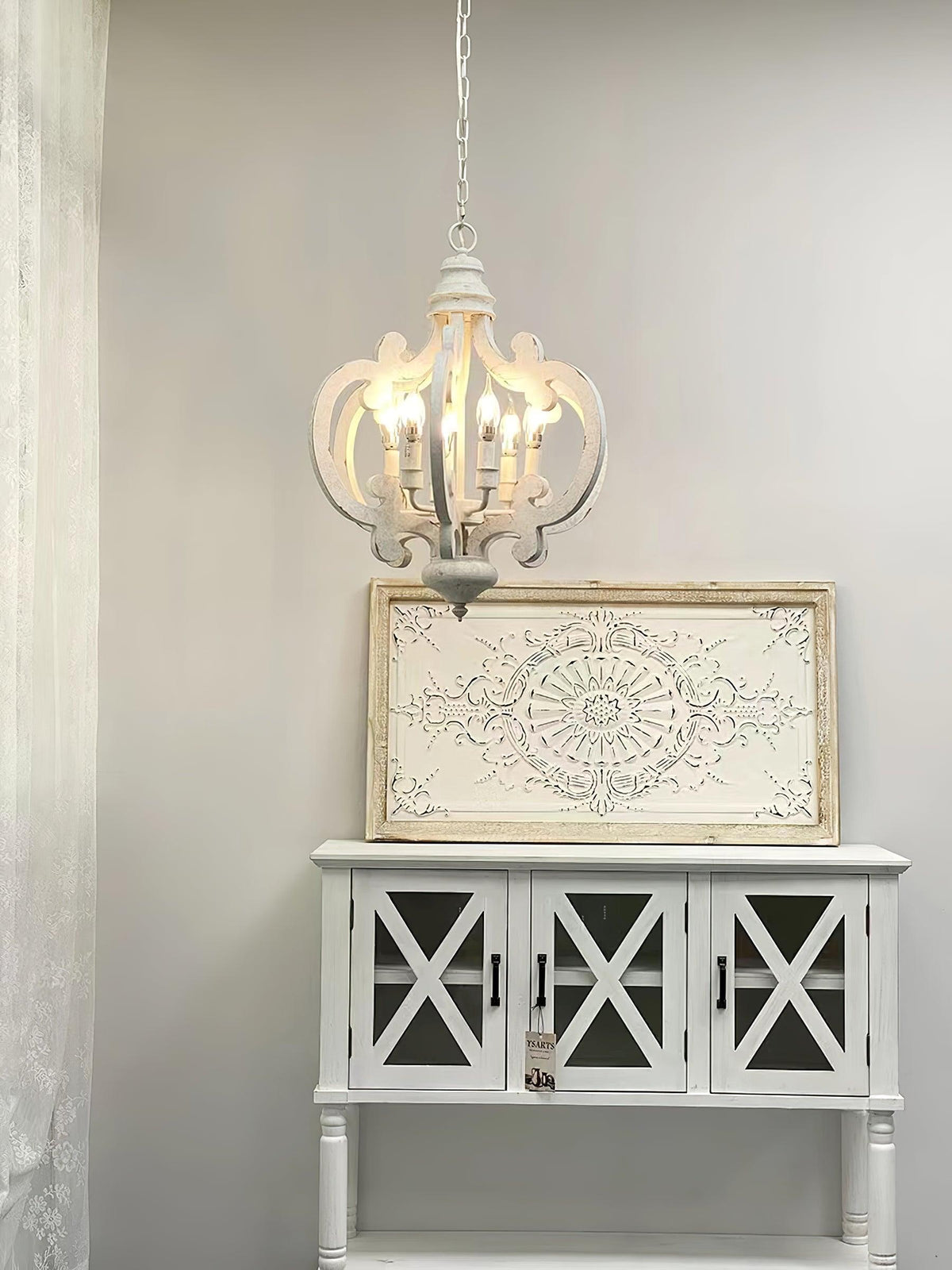 Antique White Style Chandelier - view 42