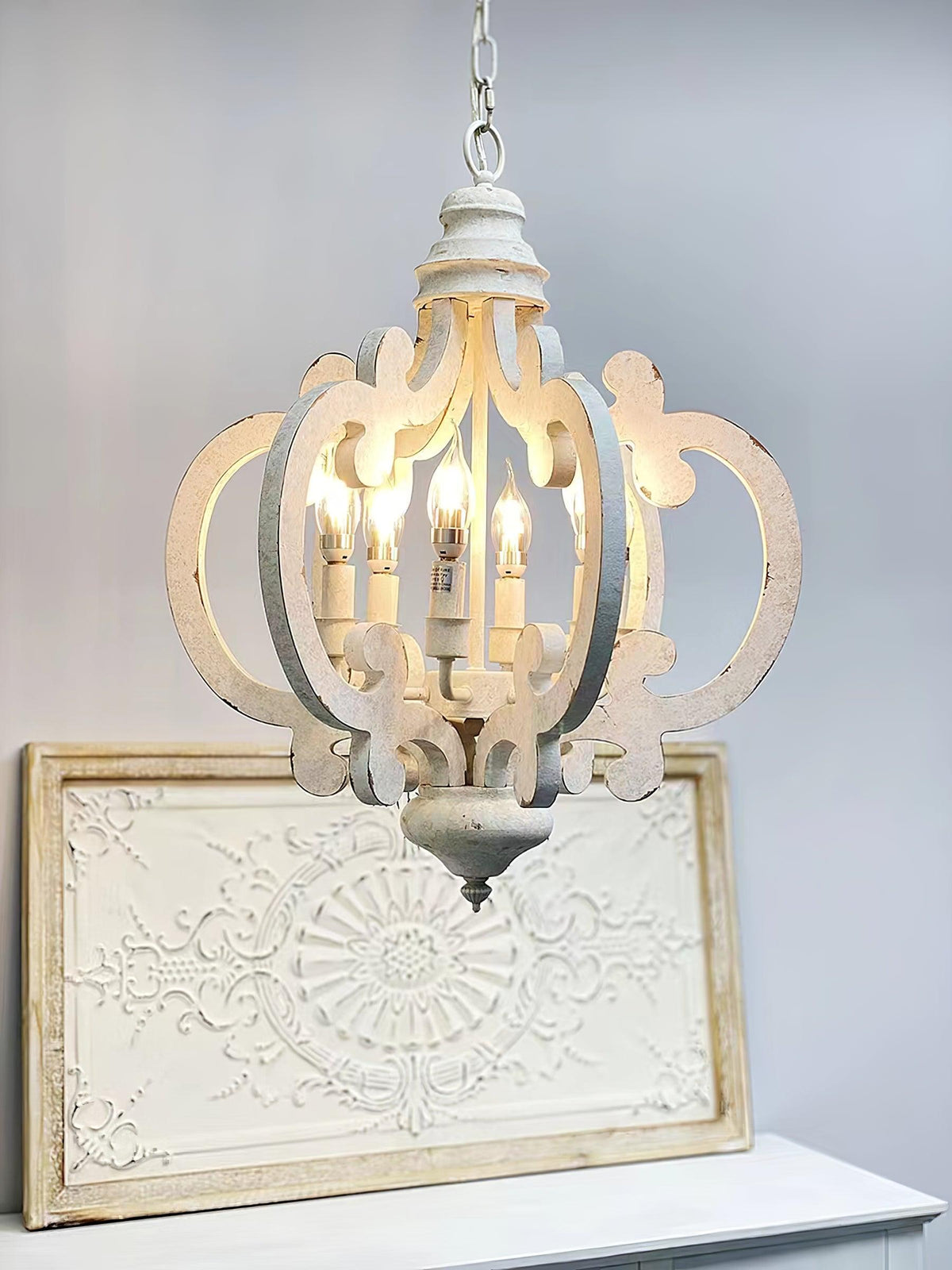 Antique White Style Chandelier - view 43
