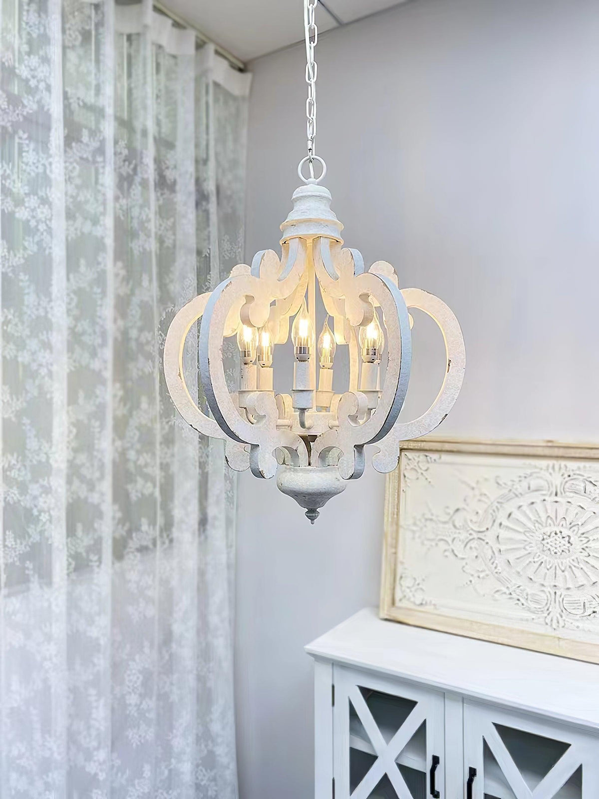 Antique White Style Chandelier - view 44