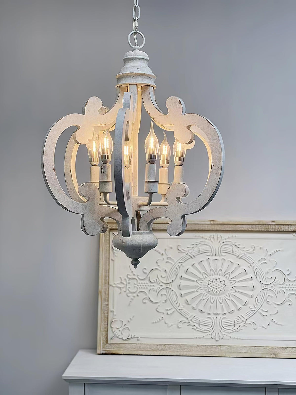 Antique White Style Chandelier - view 45