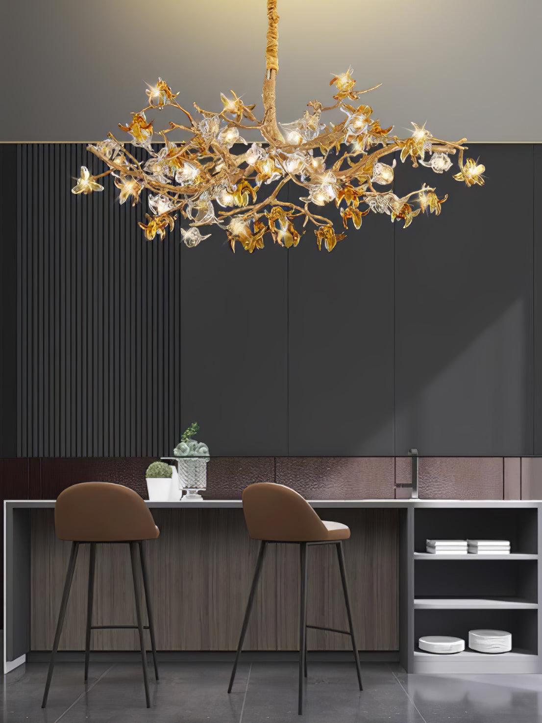 Aosta Brass Branch Chandelier - view 11