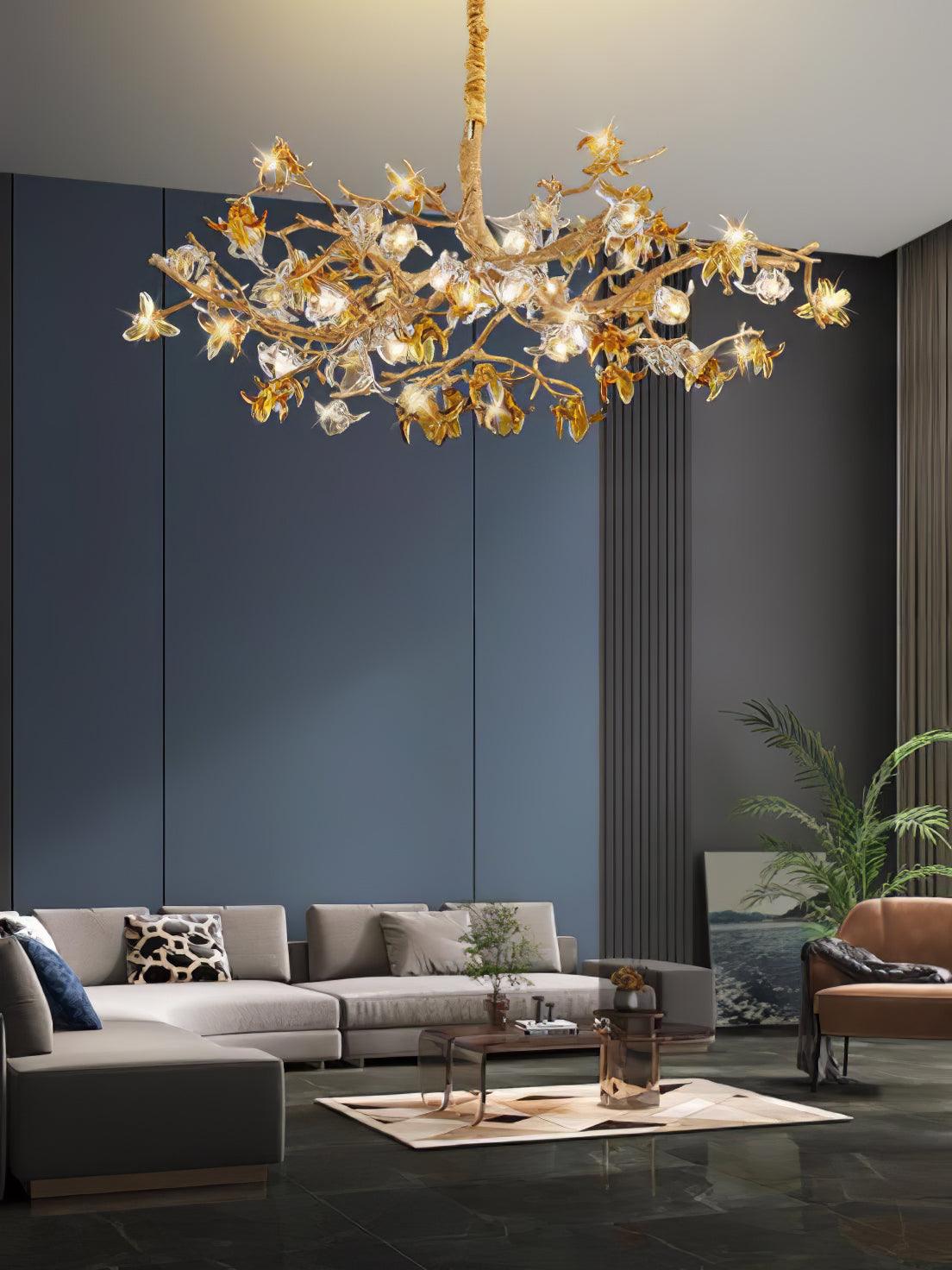 Aosta Brass Branch Chandelier - view 12