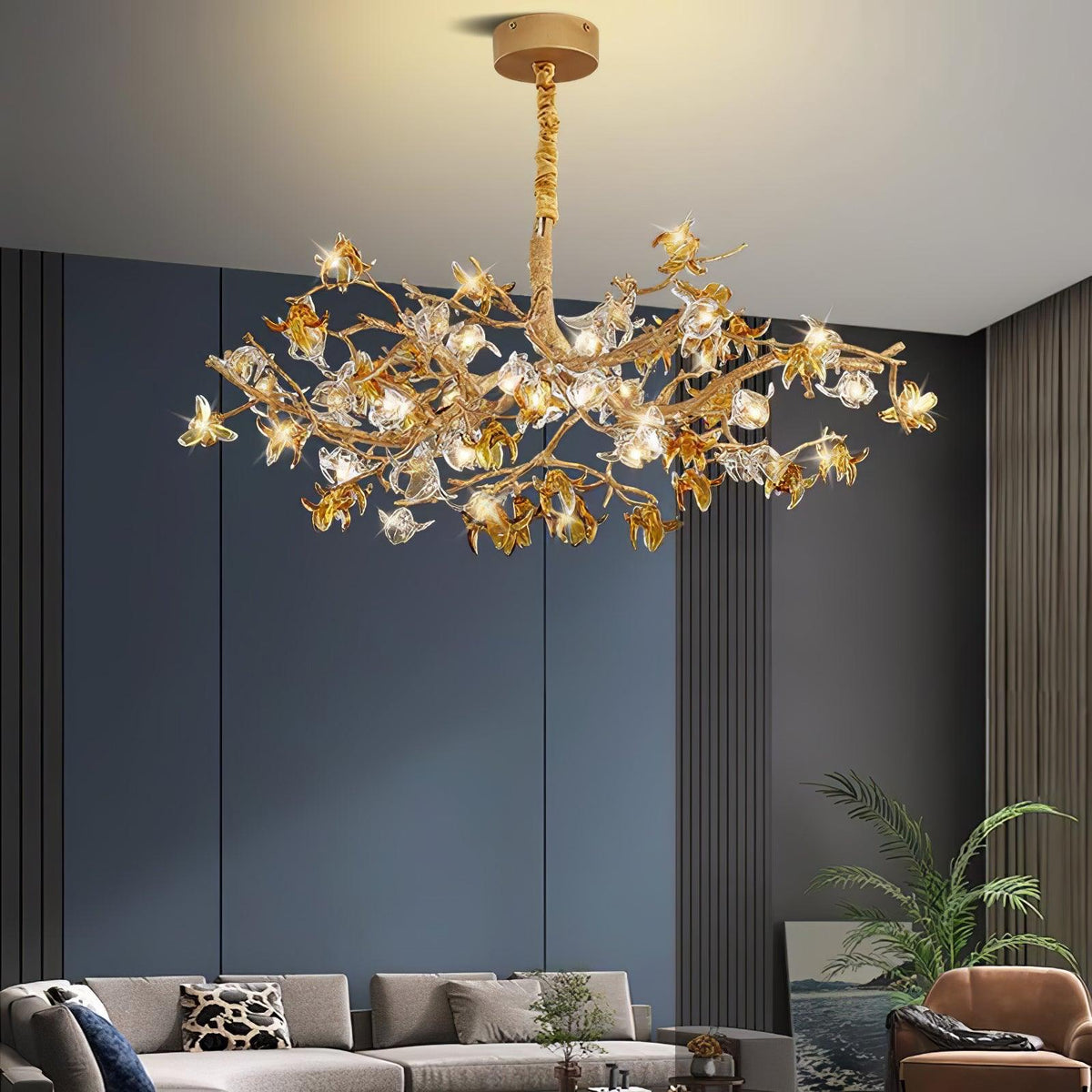 Aosta Brass Branch Chandelier - view 2