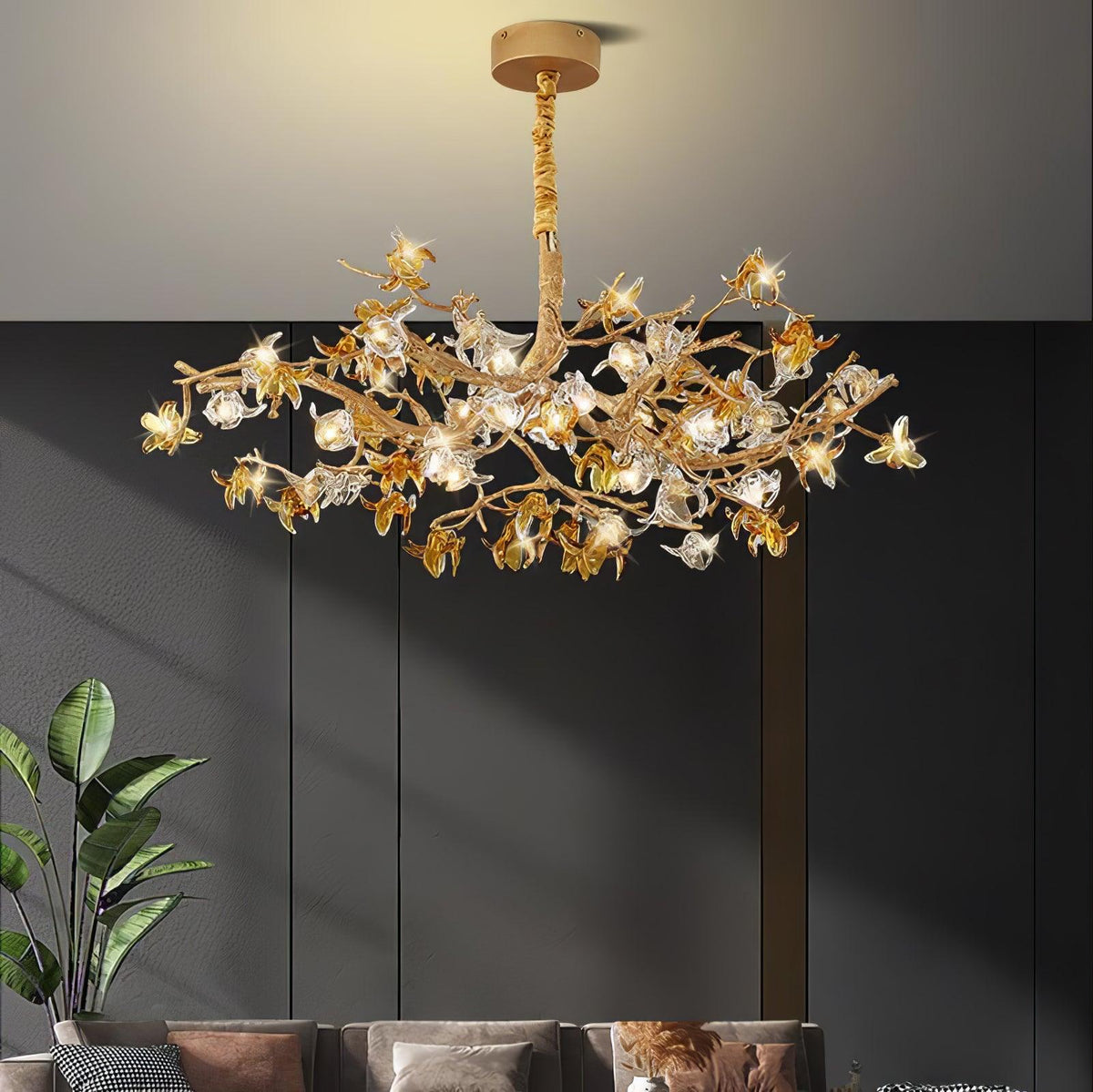 Aosta Brass Branch Chandelier - view 3