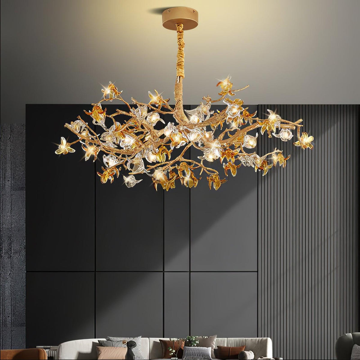 Aosta Brass Branch Chandelier - view 4