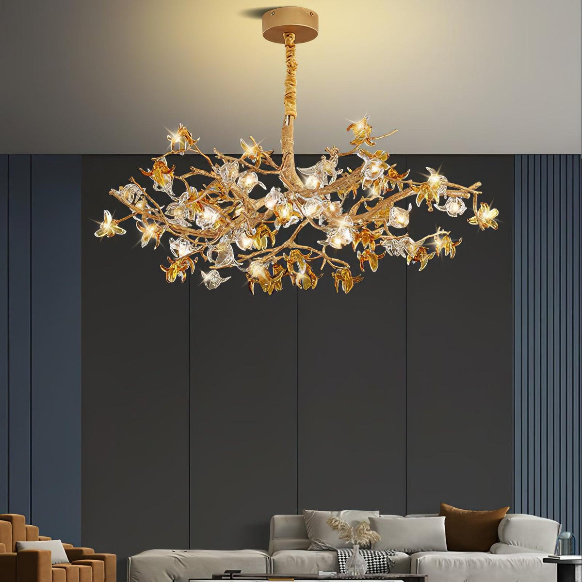 Aosta Brass Branch Chandelier - view 7