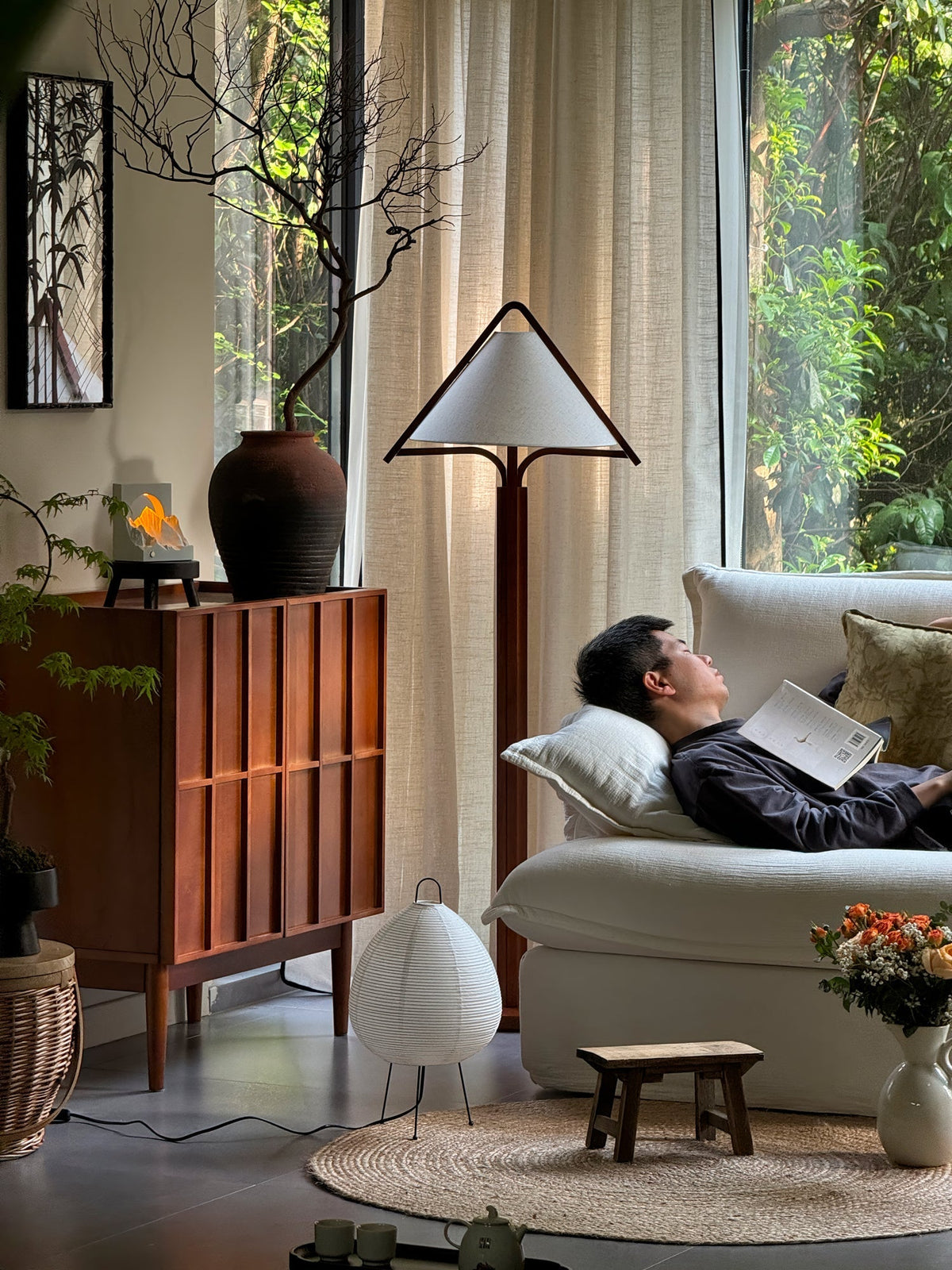 Apex Triangle Shade Floor Lamp - view 8