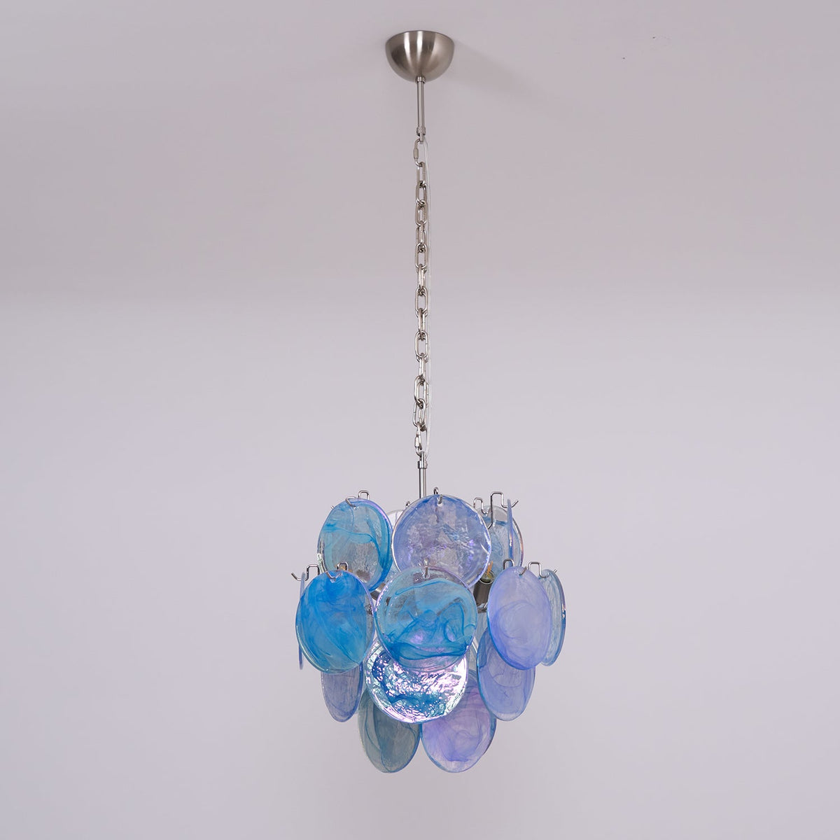 Aqua Blue Glass Murano Chandelier - view 11
