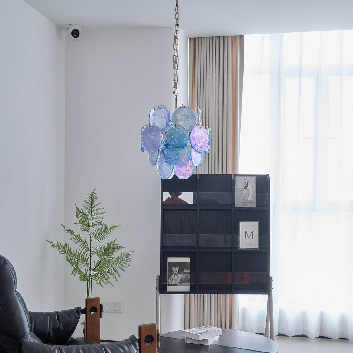 Aqua Blue Glass Murano Chandelier - view 8