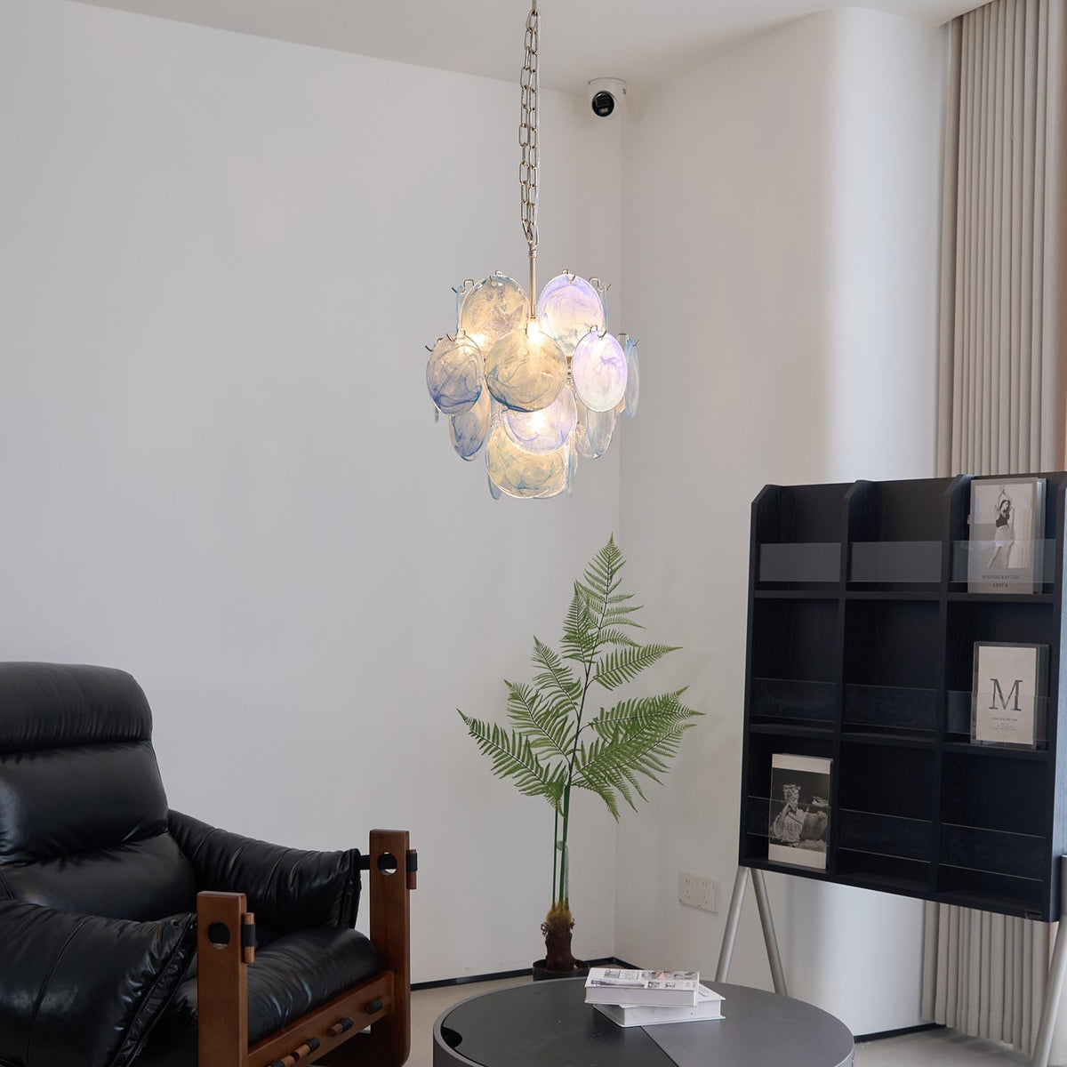 Aqua Blue Glass Murano Chandelier - view 9
