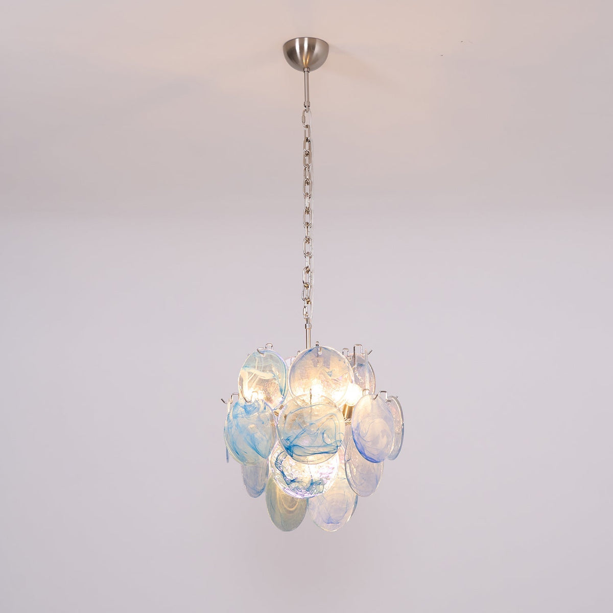 Aqua Blue Glass Murano Chandelier - view 12