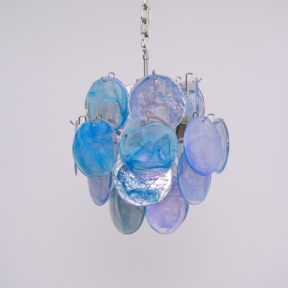 Aqua Blue Glass Murano Chandelier - view 14