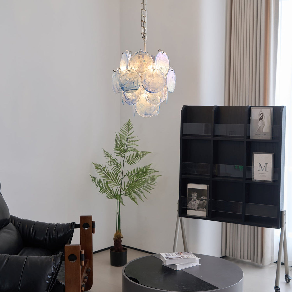 Aqua Blue Glass Murano Chandelier - view 6