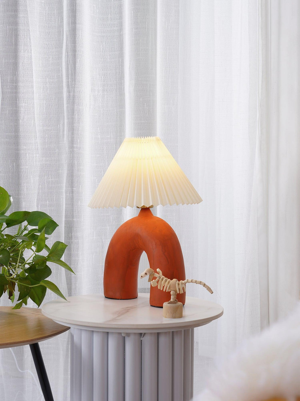 Arched Pleated Table Lamp - view 10
