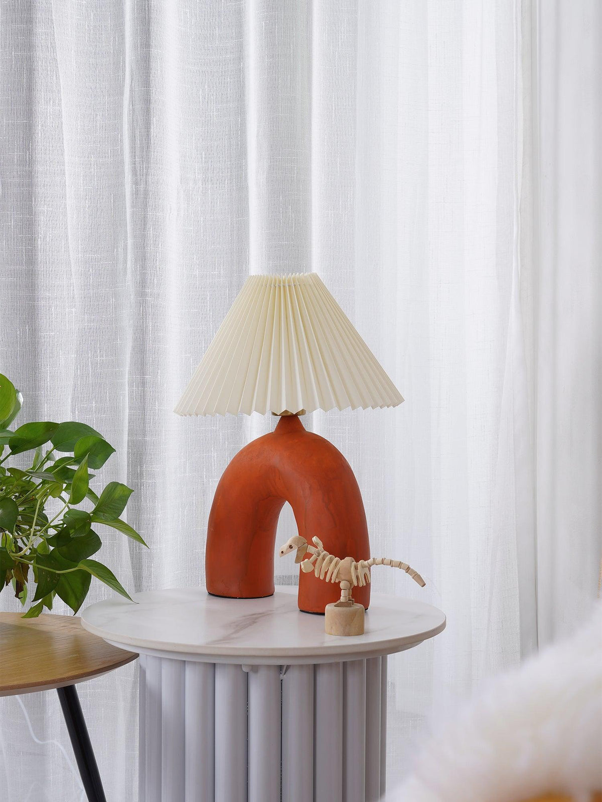 Arched Pleated Table Lamp - view 11