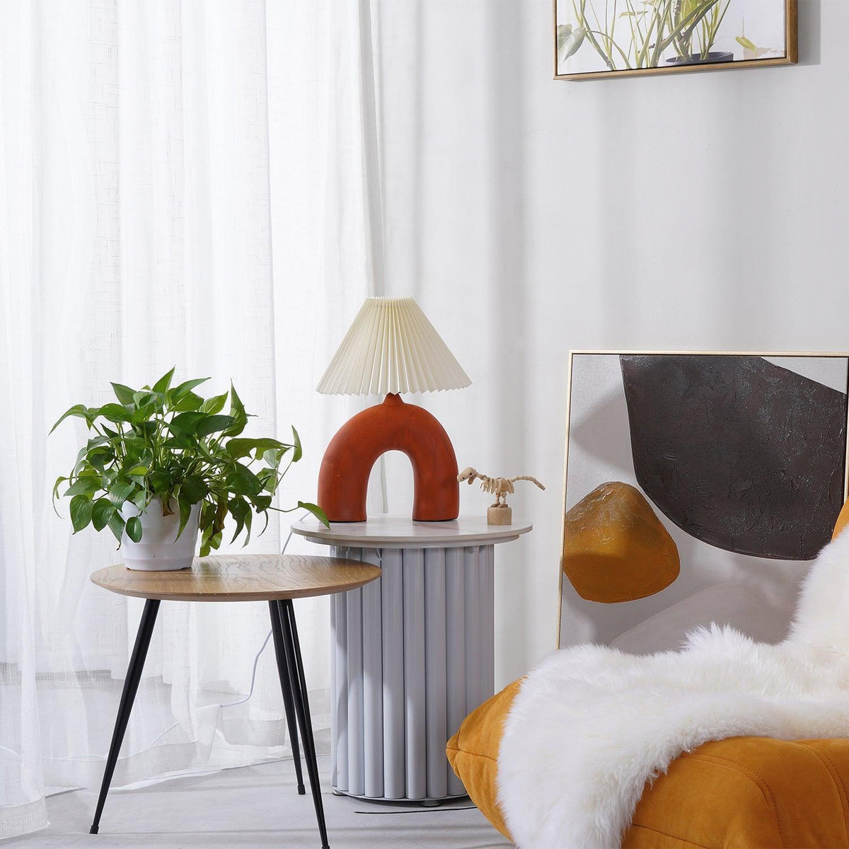 Arched Pleated Table Lamp - view 5