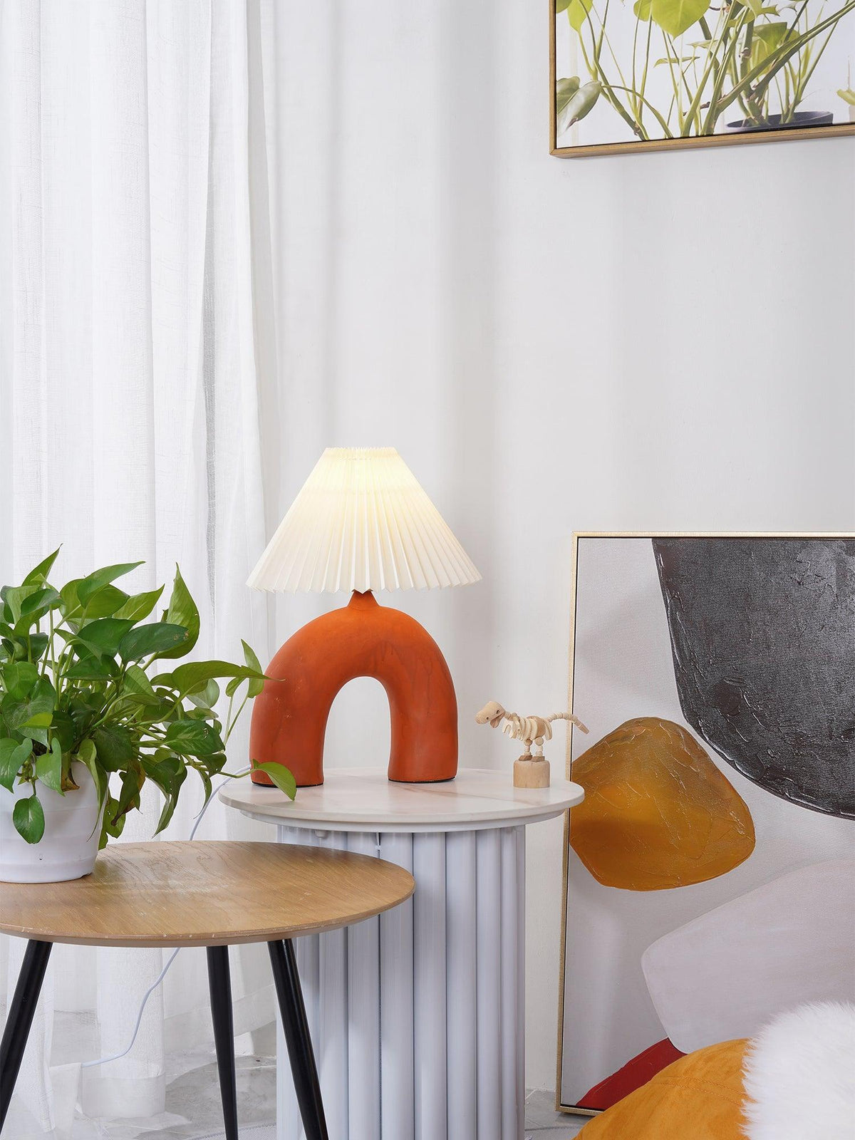 Arched Pleated Table Lamp - view 9