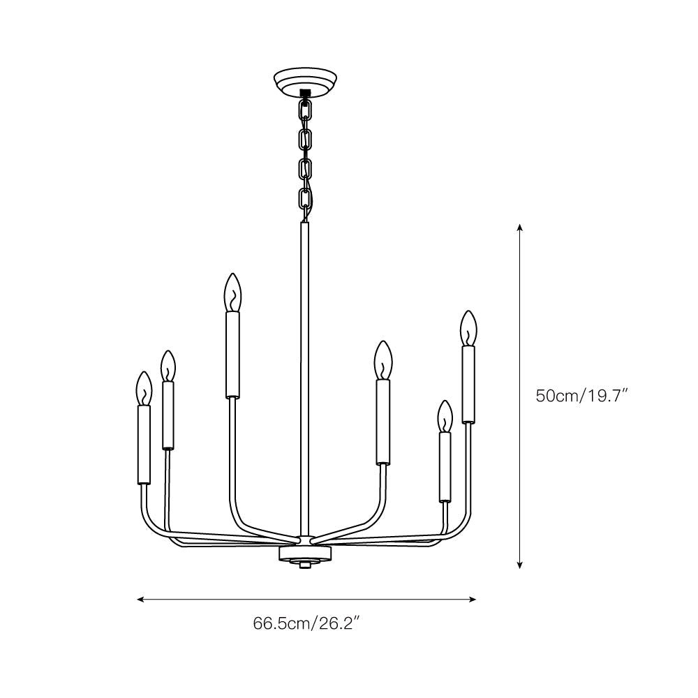 Arlin Candle Chandelier - view 5